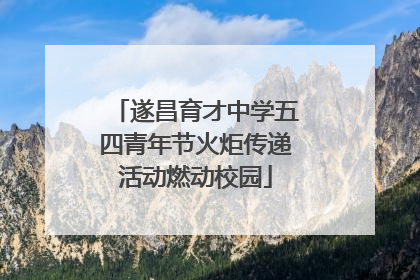 遂昌育才中学五四青年节火炬传递活动燃动校园