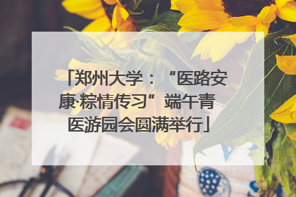 郑州大学：“医路安康·粽情传习”端午青医游园会圆满举行