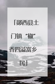郧西县土门镇“椒”香四溢富乡民
