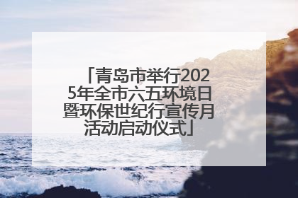 青岛市举行2025年全市六五环境日暨环保世纪行宣传月活动启动仪式