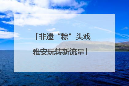 非遗“粽”头戏 雅安玩转新流量