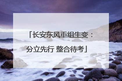 长安东风重组生变：分立先行 整合待考