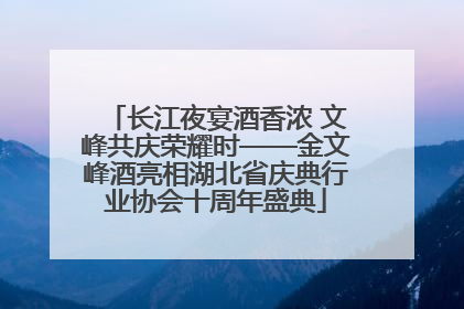 长江夜宴酒香浓 文峰共庆荣耀时——金文峰酒亮相湖北省庆典行业协会十周年盛典