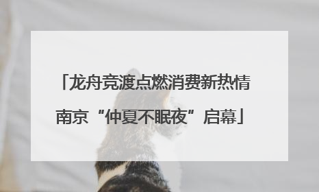 龙舟竞渡点燃消费新热情 南京“仲夏不眠夜”启幕