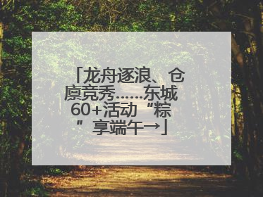 龙舟逐浪、仓廪竞秀……东城60+活动“粽”享端午→