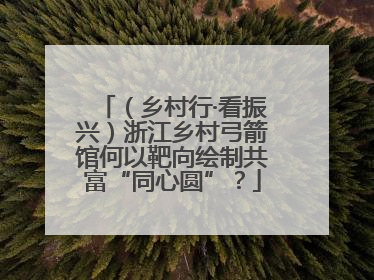 （乡村行·看振兴）浙江乡村弓箭馆何以靶向绘制共富“同心圆”？