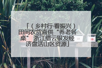 （乡村行·看振兴）田间农货直供“养老餐桌” 浙江缙云银发经济盘活山区资源