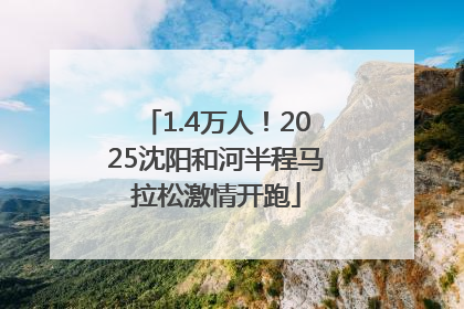 1.4万人！2025沈阳和河半程马拉松激情开跑