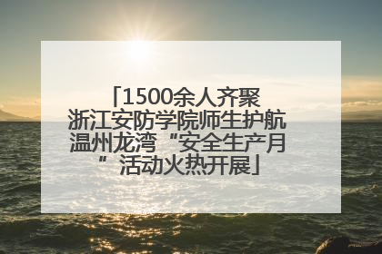 1500余人齐聚 浙江安防学院师生护航温州龙湾“安全生产月”活动火热开展