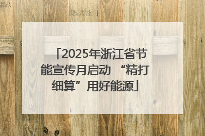 2025年浙江省节能宣传月启动 “精打细算”用好能源
