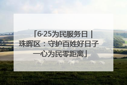 6·25为民服务日｜珠晖区：守护百姓好日子 一心为民零距离