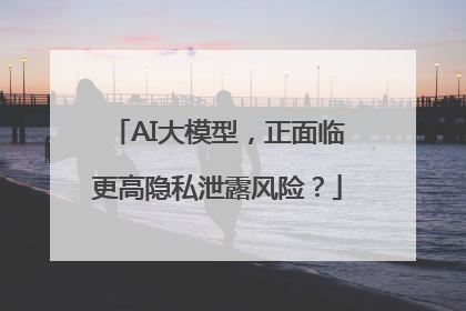 AI大模型，正面临更高隐私泄露风险？